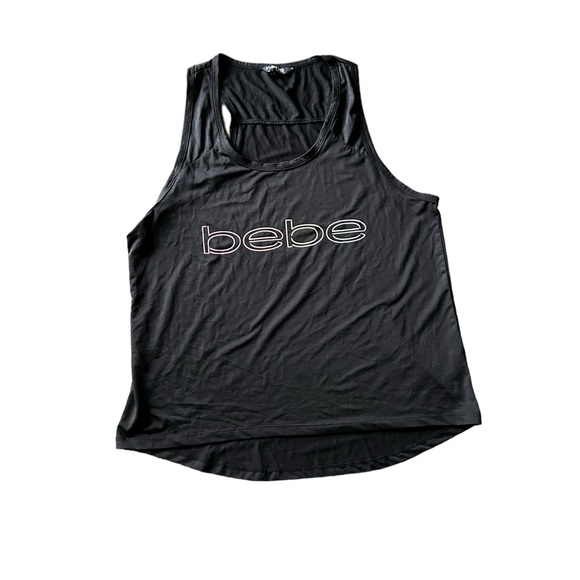 Bebe Sport Women’s Black Racerback Tank top. - Picture 1 of 2